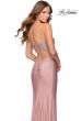 Picture of: Jersey Prom Dress with Lace Bodice and Rhinestones in Mauve, Style: 28558, Detail Picture 4