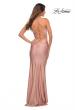 Picture of: Jersey Dress with Rhinestone Beaded Top and V Neck in Mauve, Detail Picture 4