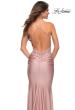 Picture of: Prom Dress with Illusion Lace Bodice and Ruched Skirt in Mauve, Detail Picture 4