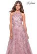 Picture of: High Neckline sequin A Line Prom Dress in Mauve, Style: 27451, Detail Picture 5