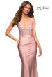 Picture of: Prom Dress with Beautiful Lace Bodice and Jersey Skirt in Pink, Style: 30466, Detail Picture 5