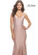 Picture of: Rhinestone Jersey Mermaid Gown with Open Back in Mauve, Style: 31220, Detail Picture 5