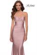 Picture of: On Trend Jersey Long Dress with Ruching on Bodice in Mauve, Style 29873, Detail Picture 7