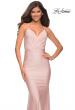 Picture of: Sparkling Pastel Jersey Gown with Open Back in Mauve, Detail Picture 7