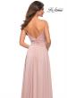 Picture of: Elegant Criss-Cross Ruched Bodice Jersey Dress in Mauve, Detail Picture 7