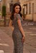 Picture of: Beaded Long Dress with Illusion Top and Sleeves, Style: 29910, Detail Picture 2