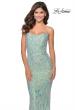 Picture of: Iridescent Floral Prom Dress with Cut out Open Back in Mint, Style: 28918, Main Picture