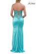 Picture of: Strapless Beaded Corset Gown with Ruching and Lace-Up Back in Mint, Style: 33765, Detail Picture 10