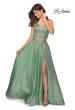 Picture of: Two Piece Shimmer Prom Dress with Pockets in Mint, Style: 28618, Detail Picture 1