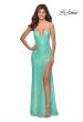 Picture of: Sequin Lace Prom Dress with Plunging Neckline in Mint, Style: 28359, Detail Picture 7