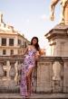 Picture of: Stunning Sequin Floral Print Gown with High Slit in Multi, Style: 32050, Detail Picture 2
