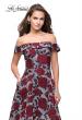 Picture of: Off the Shoulder A-line Gown with Floral Print in Multi, Style: 25790, Detail Picture 1