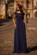 Picture of: Jersey Gown with Full Skirt and Lace Detail Top, Style: 29511, Main Picture