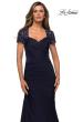 Picture of: Satin Evening Dress with Lace and Scoop Neckline, Style: 27989, Detail Picture 14