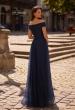 Picture of: Tulle Off the Shoudler A-line Dress with Rhinestones, Style: 28051, Back Picture