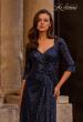 Picture of: Sequin Evening Gown with Knot Detail on Front, Style: 27930, Detail Picture 1