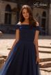 Picture of: Tulle Off the Shoudler A-line Dress with Rhinestones, Style: 28051, Detail Picture 1