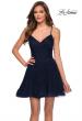 Picture of: Rhinestone Fit and Flare Party Dress with Tulle Skirt in Navy, Style: 29336, Main Picture