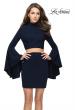 Picture of: Two Piece Bell Sleeve Jersey Dress with Open Back in Navy, Style: 26621, Detail Picture 1
