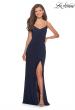 Picture of: Long Sequined Dress with Sweetheart Neckline in Navy, Style: 27879, Detail Picture 1