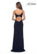 Picture of: Long Sequined Dress with Sweetheart Neckline in Navy, Style: 27879, Detail Picture 2