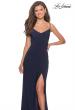 Picture of: Long Sequined Dress with Sweetheart Neckline in Navy, Style: 27879, Detail Picture 7