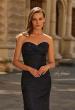 Picture of: Strapless Brocade Mermaid Gown in Navy, Style: 33539, Detail Picture 1