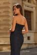 Picture of: Strapless Brocade Mermaid Gown in Navy, Style: 33539, Detail Picture 2