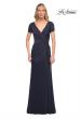 Picture of: Elegant Evening Gown with V Neck and Knot in Blue, Style: 29926, Main Picture