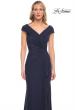 Picture of: Elegant Net Jersey Long Gown with Ruching in Blue, Style: 29996, Main Picture