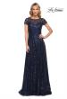Picture of: Stunning Beaded Gown with Short Sleeves in Blue, Style: 30122, Main Picture