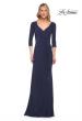 Picture of: Elegant Jersey Dress with Ruching and Ruffle Detail in Blue, Style: 30177, Main Picture