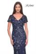 Picture of: Mother of the Bride Dress with Unique Floral Sequin Design in Navy, Style: 31779, Main Picture