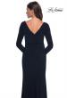 Picture of: Chic Jersey Long Dress with Ruffle Detail Skirt in Navy, Style: 30881, Detail Picture 2