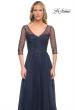 Picture of: Tulle A-line Evening Dress with Beading in Navy, Style: 24894, Detail Picture 3