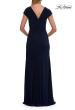 Picture of: Jersey Evening Dress with Cap Sleeves and Ruching in Navy, Style: 30874, Detail Picture 4