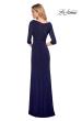 Picture of: 3/4 Sleeve Long Jersey Dress with Sweetheart Neckline, Style: 26955, Detail Picture 6