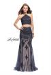 Picture of: Two Piece Prom Dress with Beaded Top and Tulle Skirt in Navy, Style: 26305, Main Picture