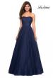 Picture of: Strapless Fully Rhinestone A-Line Prom Dress in Navy, Style: 27630, Main Picture