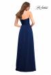 Picture of: Simple Strapless Jersey Dress with High Slit in Navy, Style: 30700, Detail Picture 18