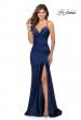Picture of: Prom Dress with Ruching and Sweetheart Neckline in Navy, Style: 28720, Detail Picture 3