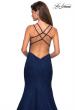 Picture of: Mermaid Style Lace Dress with Strappy Open Back in Navy, Style: 27560, Detail Picture 4
