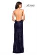 Picture of: Sparkling Fully sequin Prom Gown with Exposed Back in Navy, Style: 27585, Detail Picture 4