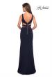Picture of: Faux Two Piece Dress with Exposed Zipper and Cut Outs in Navy, Style: 27588, Detail Picture 4