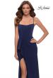 Picture of: Modern Jersey Dress with Ruffle Detail on Skirt in Navy, Style 29735, Detail Picture 4