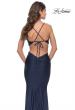 Picture of: Twist Front Cut Out Rhinestone Jersey Dress in Navy, Style: 31339, Detail Picture 5