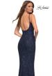 Picture of: Lovely Long Soft Sequin Dress with Scoop Neck in Blue, Style: 30707, Detail Picture 6