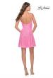 Picture of: Short Modern Skater Dress in Bright Colors in Neon Pink, Style: 31077, Detail Picture 9