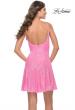 Picture of: Short Modern Skater Dress in Bright Colors in Neon Pink, Style: 31077, Detail Picture 3
