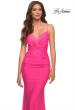 Picture of: Neon Prom Dress with Knot at Waist and Open Back in Pink, Style: 30611, Main Picture